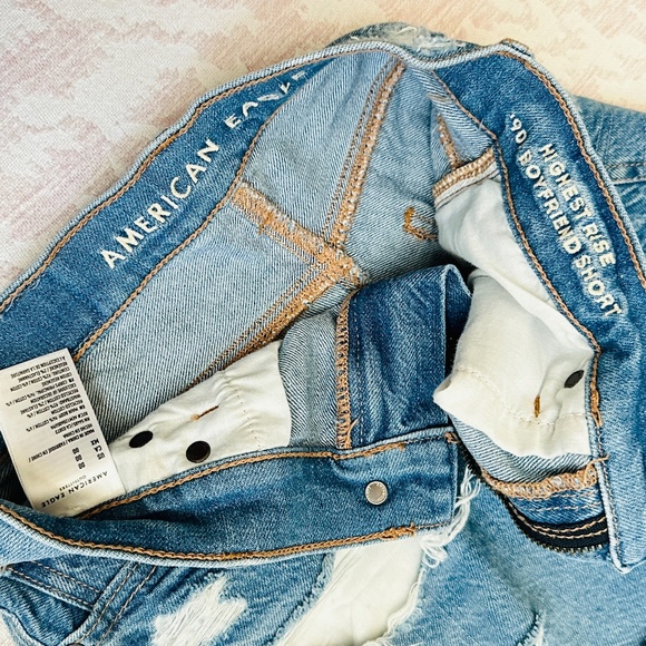 American Eagle  |  Highest Rise '90's Boyfriend Short bright vintage  sz 00 - Picture 6 of 11